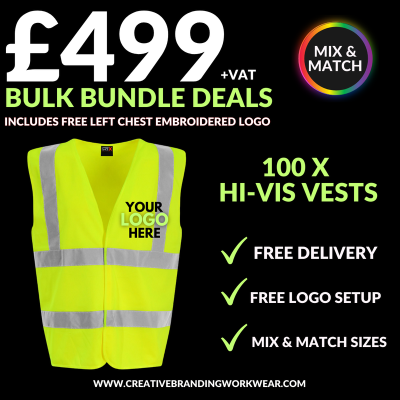 100 HI-VIS VEST BUNDLE DEAL