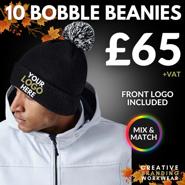 10 BOBBLE BEANIE BUNDLE