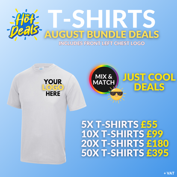 AWDIS COOL T-SHIRTS - BUNDLE DEAL