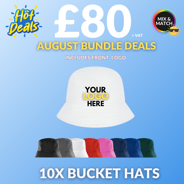 10 X BUCKET HATS