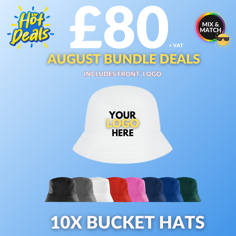 10 X BUCKET HATS