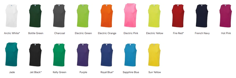 10 X AWDIS COOL VESTS