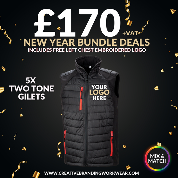 5 TWO TONE GILETS