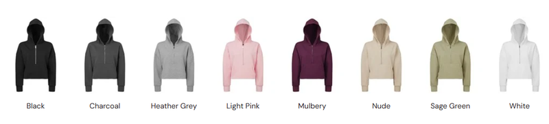 NEW - CROPPED ZIPPED HOODIES