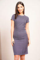 Fitted Tunic Dress with Crystal Detail