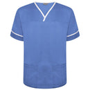 Unisex Healthcare Contrast Trim Smart Scrub Top