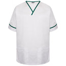 Unisex Healthcare Contrast Trim Smart Scrub Top