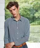 Men's Gingham Check Long Sleeve Shirt