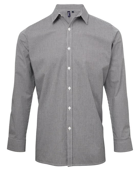Men's Gingham Check Long Sleeve Shirt