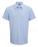 Men's Gingham Check Short Sleeve Shirt