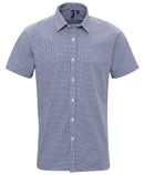 Men's Gingham Check Short Sleeve Shirt