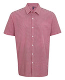 Men's Gingham Check Short Sleeve Shirt