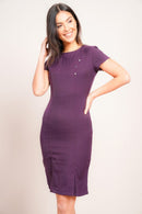 Fitted Tunic Dress with Crystal Detail